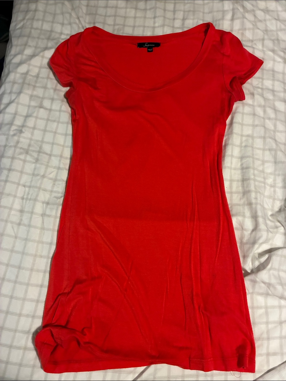 Express Women's Red Scoop Neck Tank